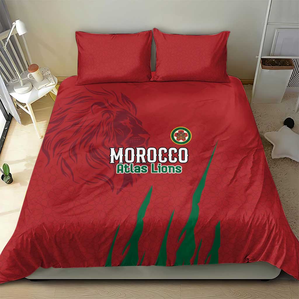 Morocco Football Bedding Set Atlas Lions Road To Champion
