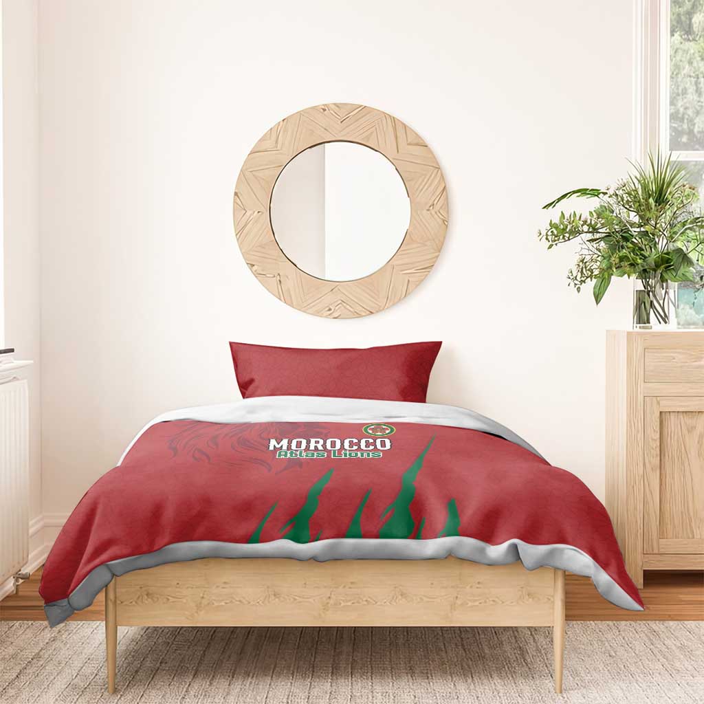 Morocco Football Bedding Set Atlas Lions Road To Champion