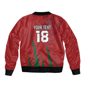 Custom Morocco Football Bomber Jacket Atlas Lions Road To Champion