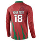 Custom Morocco Football Button Sweatshirt Atlas Lions Road To Champion