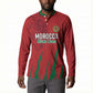 Custom Morocco Football Button Sweatshirt Atlas Lions Road To Champion