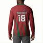 Custom Morocco Football Button Sweatshirt Atlas Lions Road To Champion