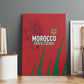 Morocco Football Canvas Wall Art Atlas Lions Road To Champion