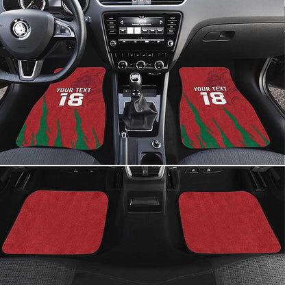 Custom Morocco Football Car Mats Atlas Lions Road To Champion