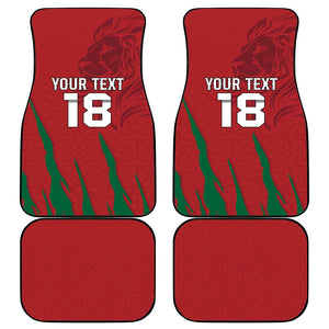 Custom Morocco Football Car Mats Atlas Lions Road To Champion
