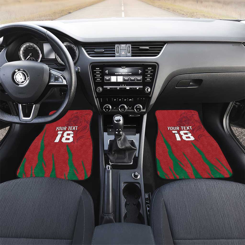 Custom Morocco Football Car Mats Atlas Lions Road To Champion