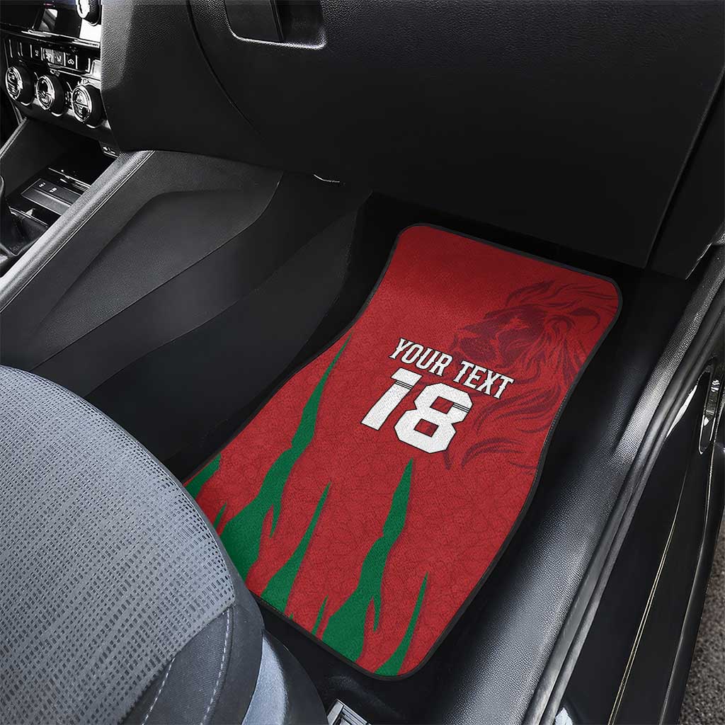 Custom Morocco Football Car Mats Atlas Lions Road To Champion