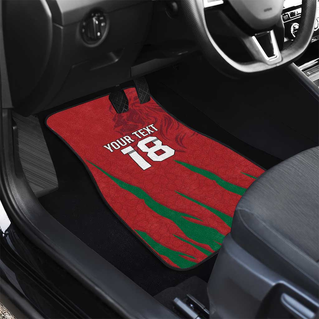 Custom Morocco Football Car Mats Atlas Lions Road To Champion
