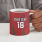 Custom Morocco Football Ceramic Mug Atlas Lions Road To Champion
