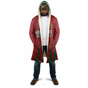 Custom Morocco Football Cloak Atlas Lions Road To Champion
