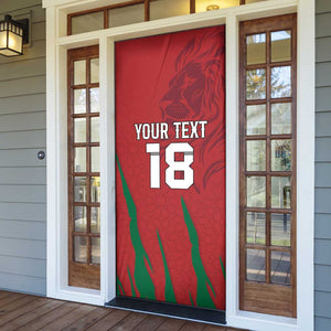 Custom Morocco Football Door Cover Atlas Lions Road To Champion