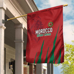 Morocco Football Garden Flag Atlas Lions Road To Champion