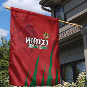 Morocco Football Garden Flag Atlas Lions Road To Champion