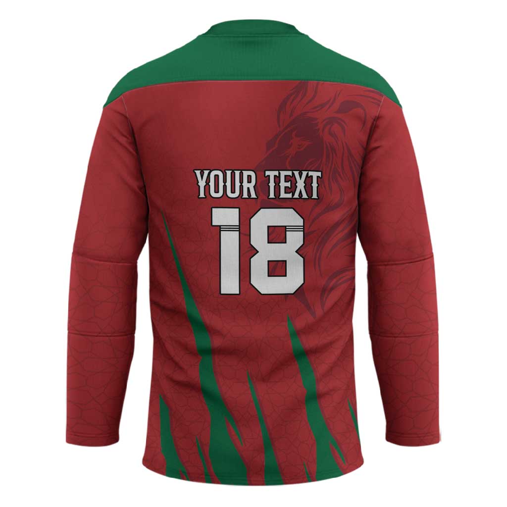 Custom Morocco Football Hockey Jersey Atlas Lions Road To Champion