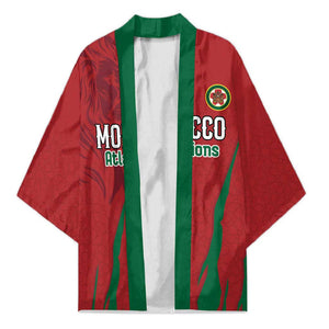Custom Morocco Football Kimono Atlas Lions Road To Champion