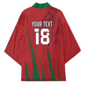 Custom Morocco Football Kimono Atlas Lions Road To Champion