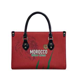 Morocco Football Leather Bag Atlas Lions Road To Champion