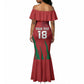 Custom Morocco Football Mermaid Dress Atlas Lions Road To Champion