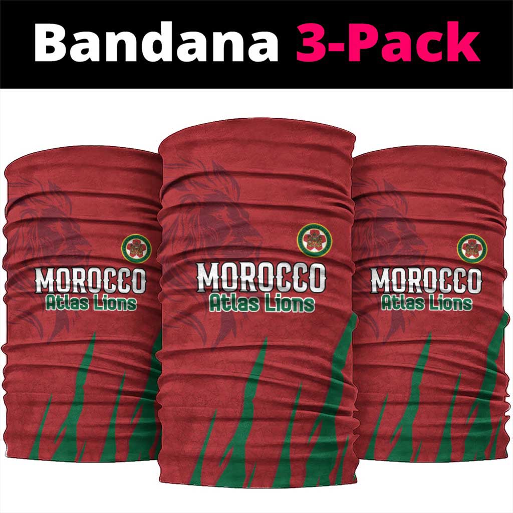 Morocco Football Neck Gaiter Atlas Lions Road To Champion