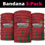 Morocco Football Neck Gaiter Atlas Lions Road To Champion