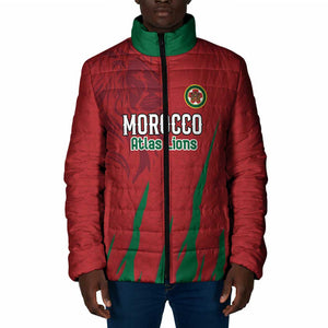 Custom Morocco Football Padded Jacket Atlas Lions Road To Champion