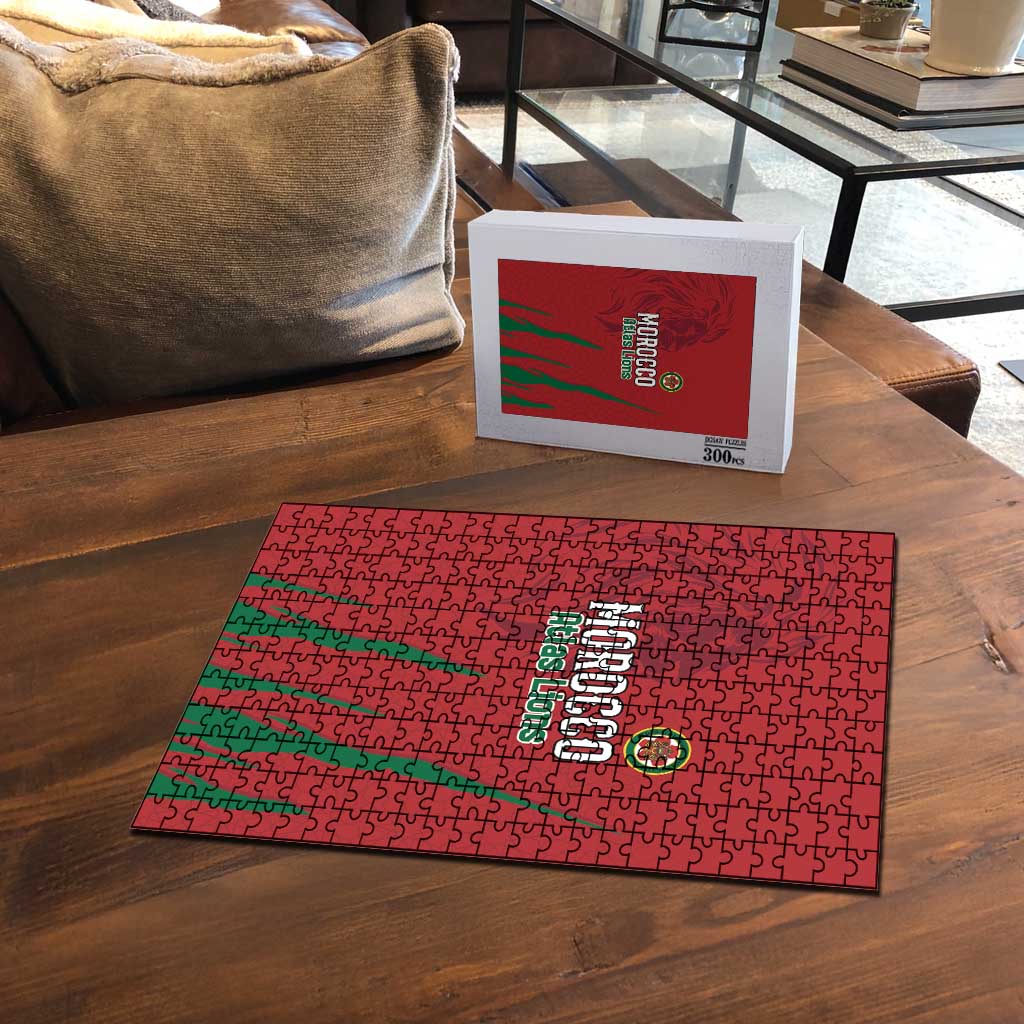 Morocco Football Puzzle Atlas Lions Road To Champion