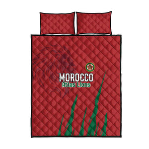 Morocco Football Quilt Bed Set Atlas Lions Road To Champion