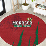 Morocco Football Round Carpet Atlas Lions Road To Champion