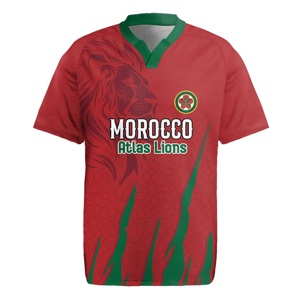 Custom Morocco Football Rugby Jersey Atlas Lions Road To Champion