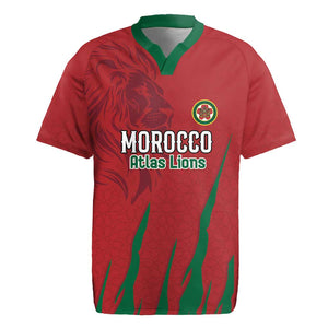 Custom Morocco Football Rugby Jersey Atlas Lions Road To Champion