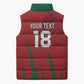 Custom Morocco Football Sleeveless Puffer Jacket Atlas Lions Road To Champion