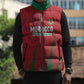 Custom Morocco Football Sleeveless Puffer Jacket Atlas Lions Road To Champion