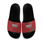 Morocco Football Slide Sandals Atlas Lions Road To Champion