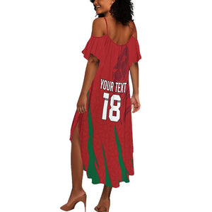 Custom Morocco Football Summer Maxi Dress Atlas Lions Road To Champion