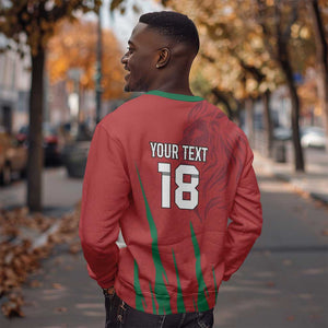 Custom Morocco Football Sweatshirt Atlas Lions Road To Champion