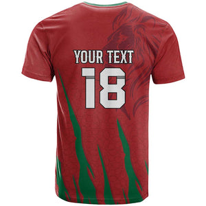 Custom Morocco Football T shirt Atlas Lions Road To Champion