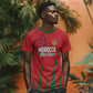 Custom Morocco Football T shirt Atlas Lions Road To Champion