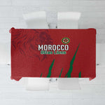 Morocco Football Tablecloth Atlas Lions Road To Champion