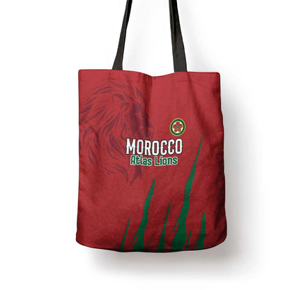 Morocco Football Tote Bag Atlas Lions Road To Champion