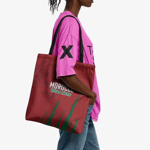 Morocco Football Tote Bag Atlas Lions Road To Champion
