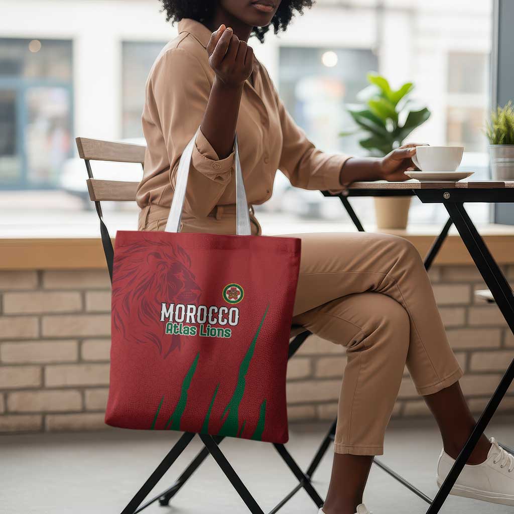 Morocco Football Tote Bag Atlas Lions Road To Champion