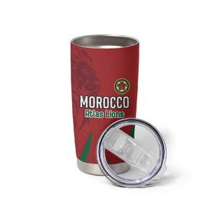 Custom Morocco Football Tumbler Cup Atlas Lions Road To Champion