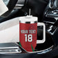 Custom Morocco Football Tumbler With Handle Atlas Lions Road To Champion