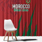 Morocco Football Window Curtain Atlas Lions Road To Champion