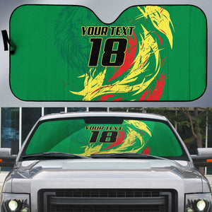 Senegal Football Pride Custom Auto Sun Shade Les Lions de la Teranga