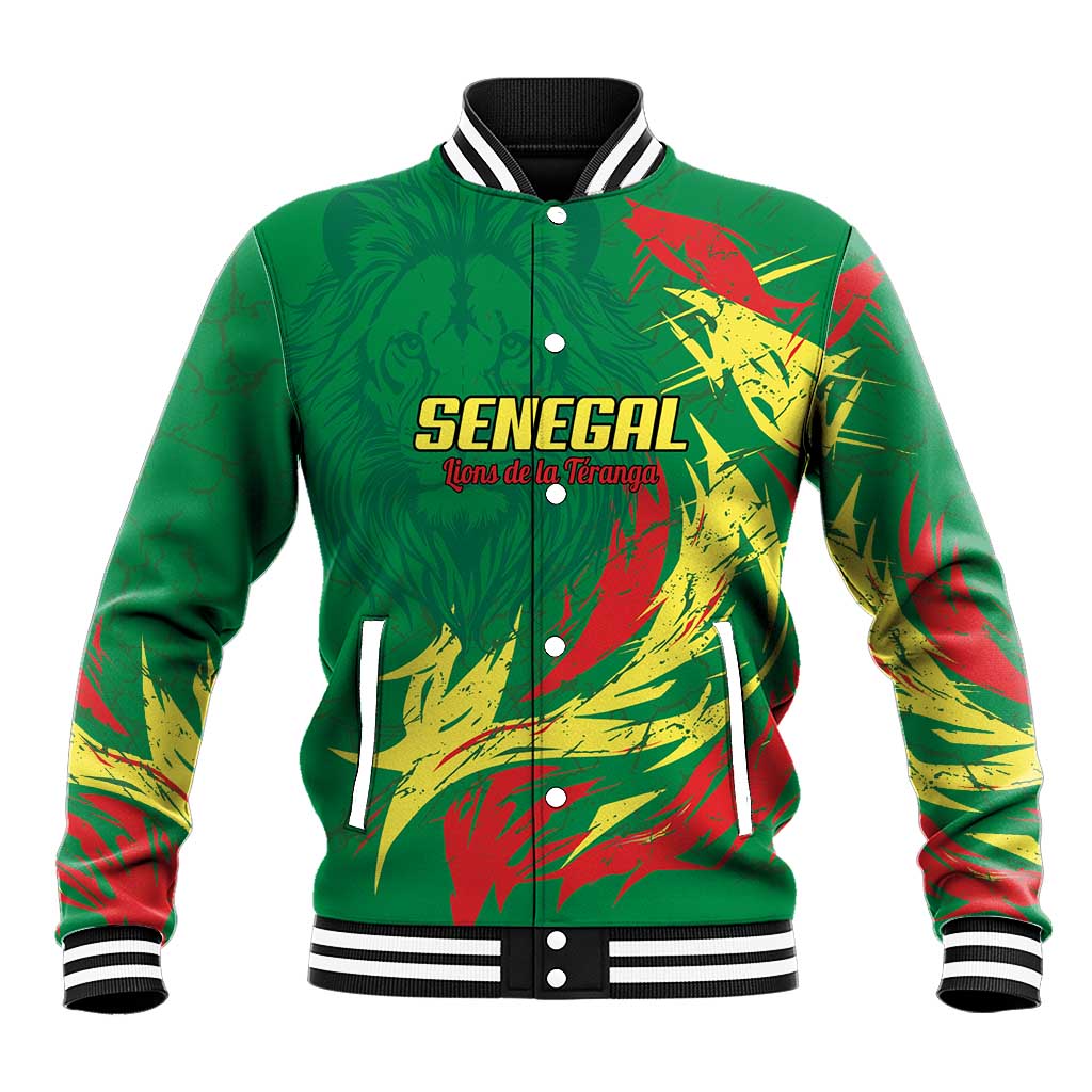 Senegal Football Pride Custom Baseball Jacket Les Lions de la Teranga