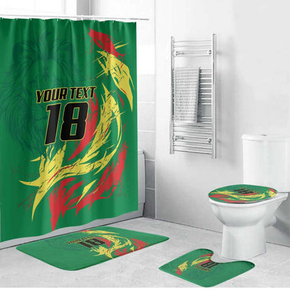 Senegal Football Pride Custom Bathroom Set Les Lions de la Teranga