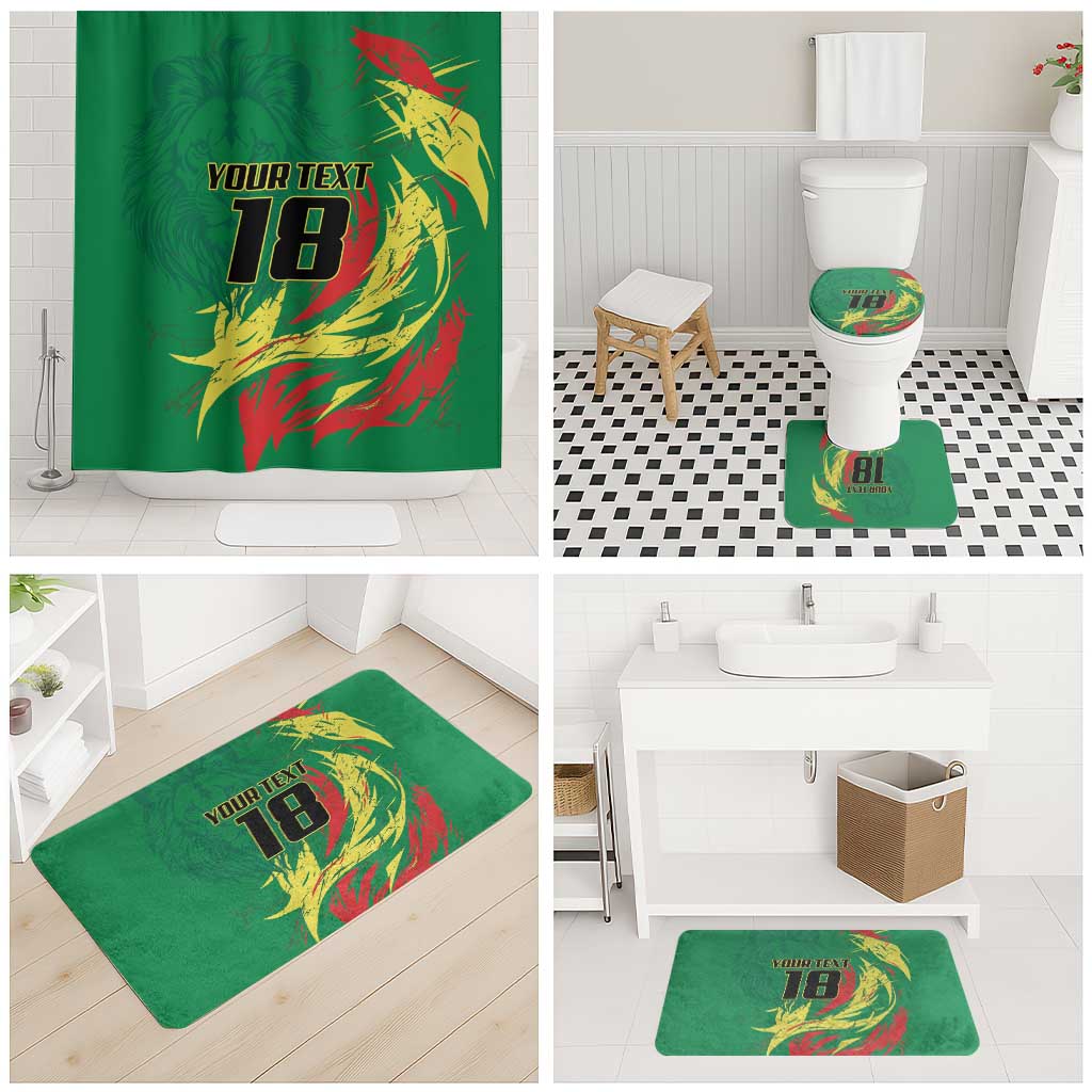 Senegal Football Pride Custom Bathroom Set Les Lions de la Teranga