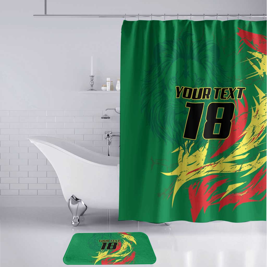 Senegal Football Pride Custom Bathroom Set Les Lions de la Teranga