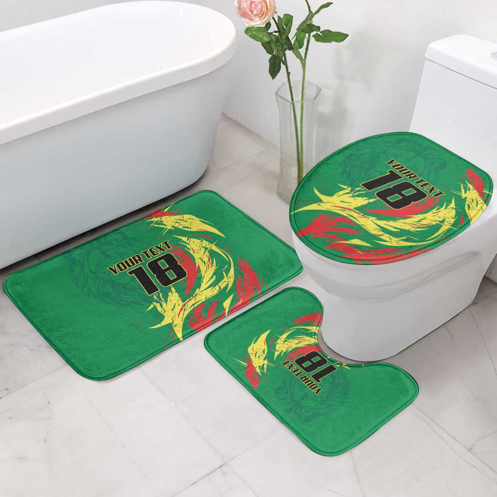 Senegal Football Pride Custom Bathroom Set Les Lions de la Teranga